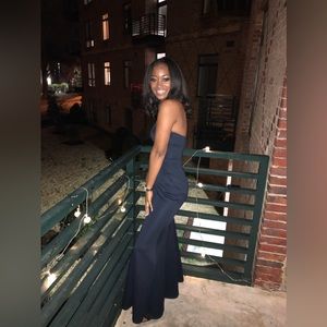 SPEECHLESS Navy Blue Formal Dress